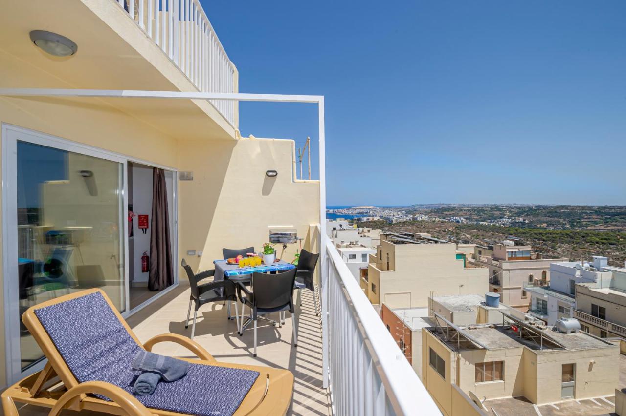 Summer Breeze Apartment With Terrace With Panoramic Views - By Getawaysmalta Меллиеха Экстерьер фото